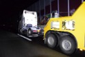 LKW Verfolgung A 3 Rich Oberhausen gestellt mit Nagelbrett Hoehe AS Koeln Dellbrueck P56